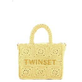 Twinset Shopping Bag piccola Bohemienne Pale Yellow - 1