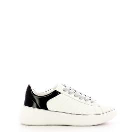 Twinset Sneakers in pelle Oval T Bic. Ottico Nero - 1